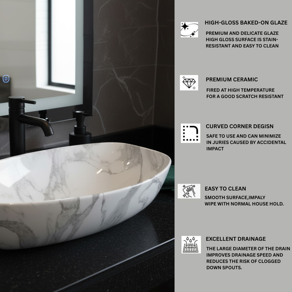 MS-606 XYLOAN TABLE TOP BASIN MATT (24"X18") - Image 5