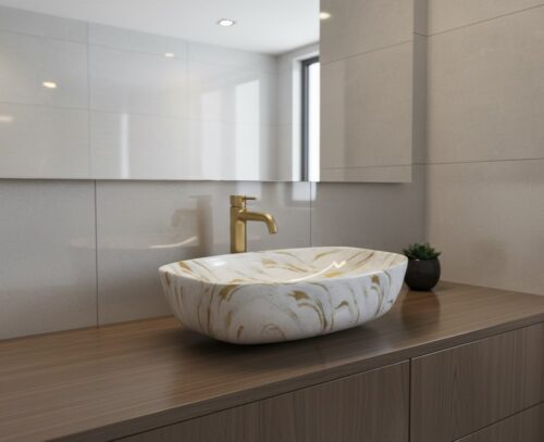 MS-610 XYLOAN TABLE TOP BASIN GLOSSY (24"X15")