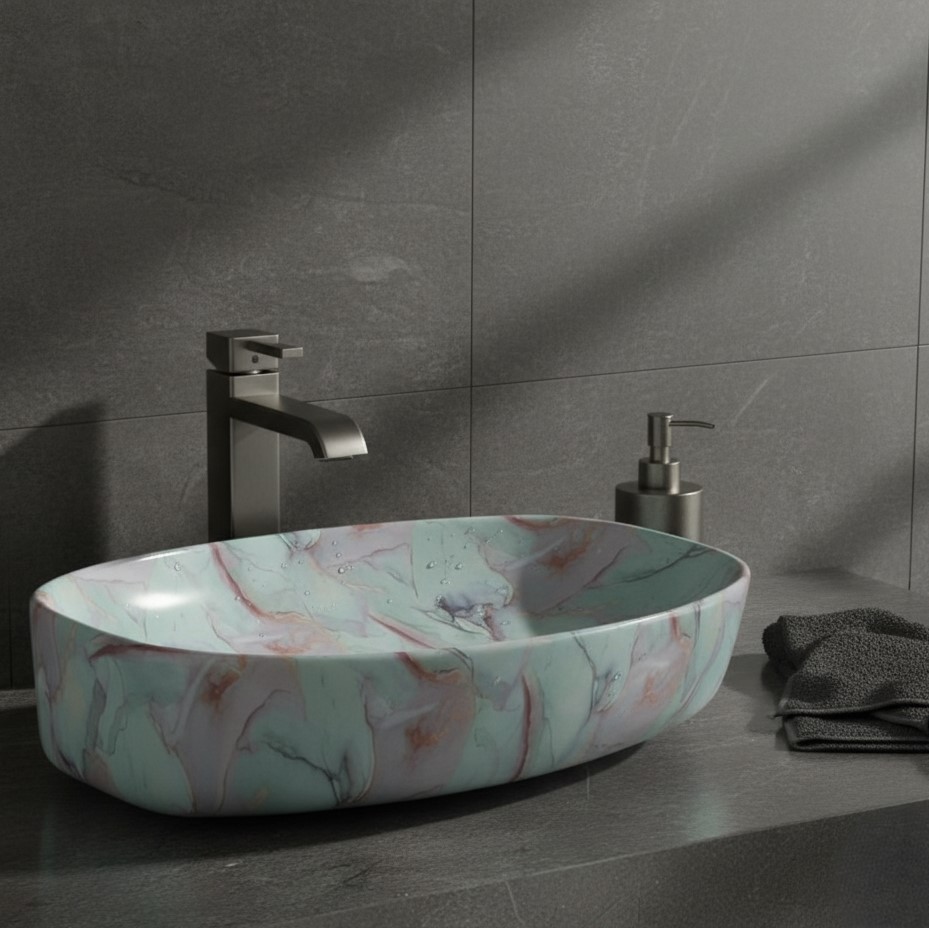 MS-611 XYLOAN TABLE TOP BASIN GLOSSY (24"X15") - Image 2