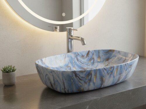 MS-612 XYLOAN TABLE TOP BASIN GLOSSY (24"X15")