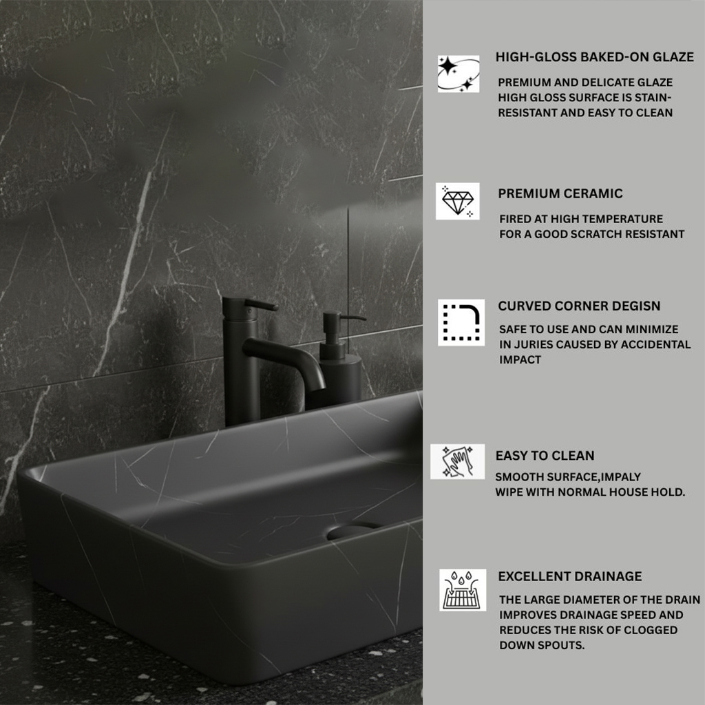 MS-701 XYLOAN TABLE TOP BASIN MATT (24"X14") - Image 4