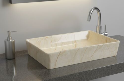 MS-702 XYLOAN TABLE TOP BASIN GLOSSY (24"X14")