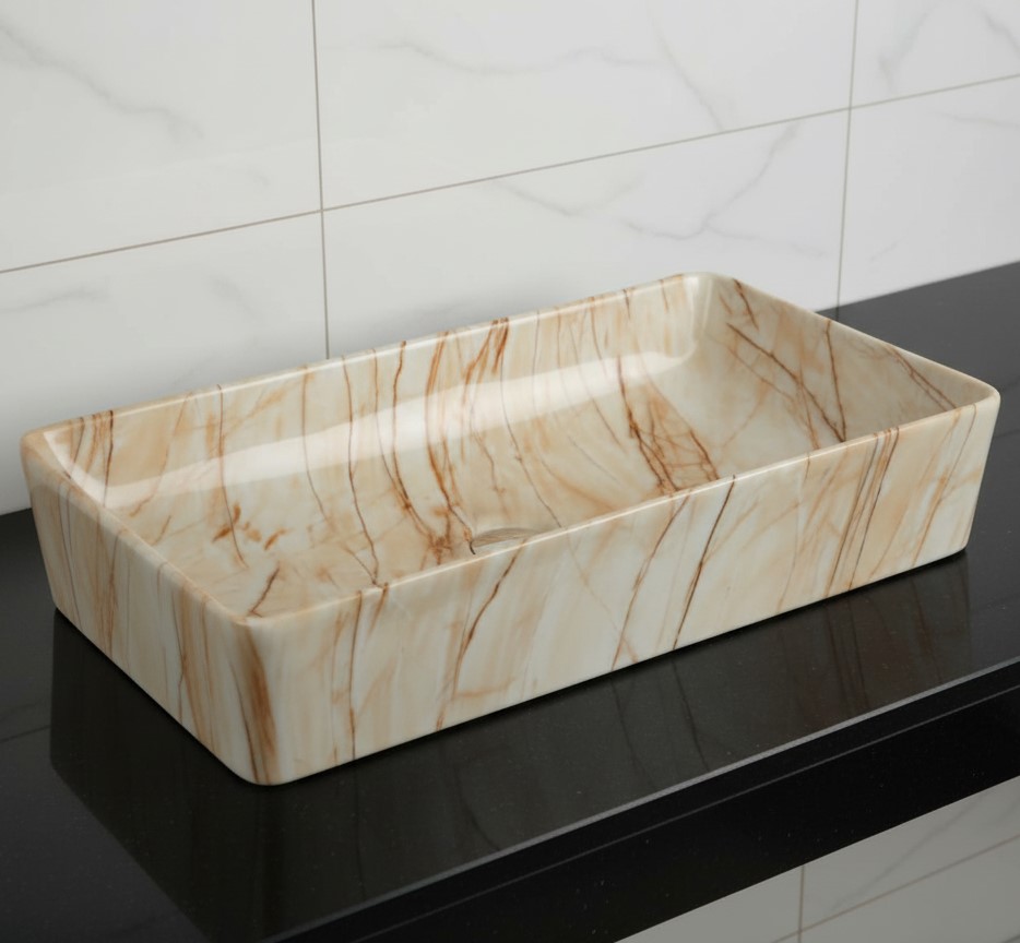 MS-707 XYLOAN TABLE TOP BASIN GLOSSY (24"X14")