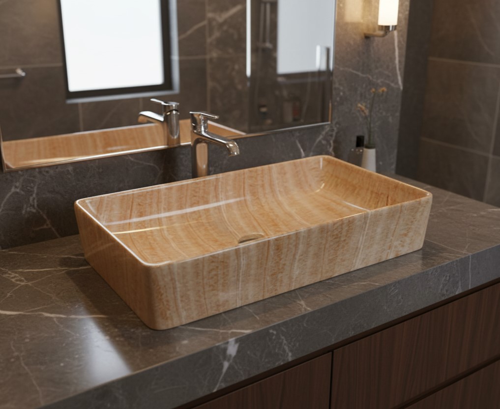 MS-708 XYLOAN TABLE TOP BASIN GLOSSY (24"X14")