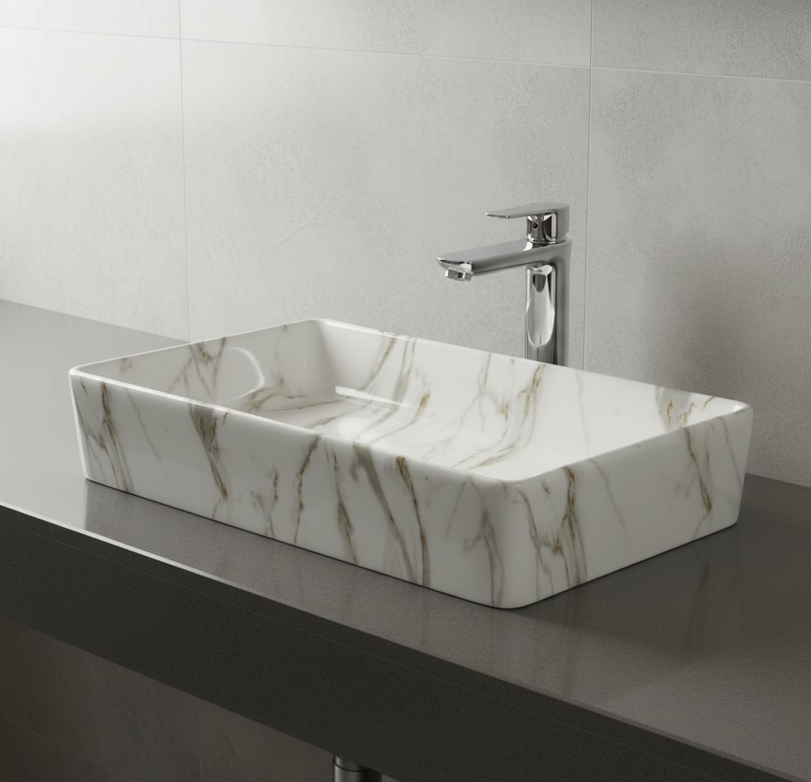 MS-709 XYLOAN TABLE TOP BASIN GLOSSY (24"X14")