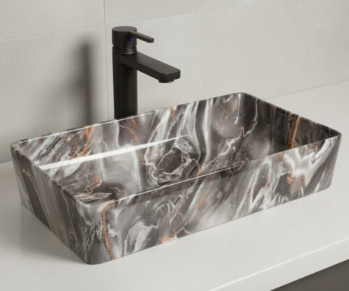 MS-711 XYLOAN TABLE TOP BASIN GLOSSY (24"X14")
