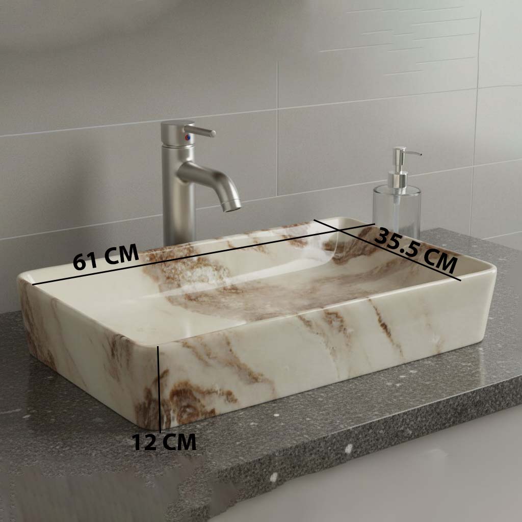 MS-712 XYLOAN TABLE TOP BASIN GLOSSY (24"X14") - Image 3