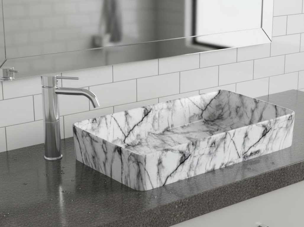 MS-714 XYLOAN TABLE TOP BASIN GLOSSY (24"X14")