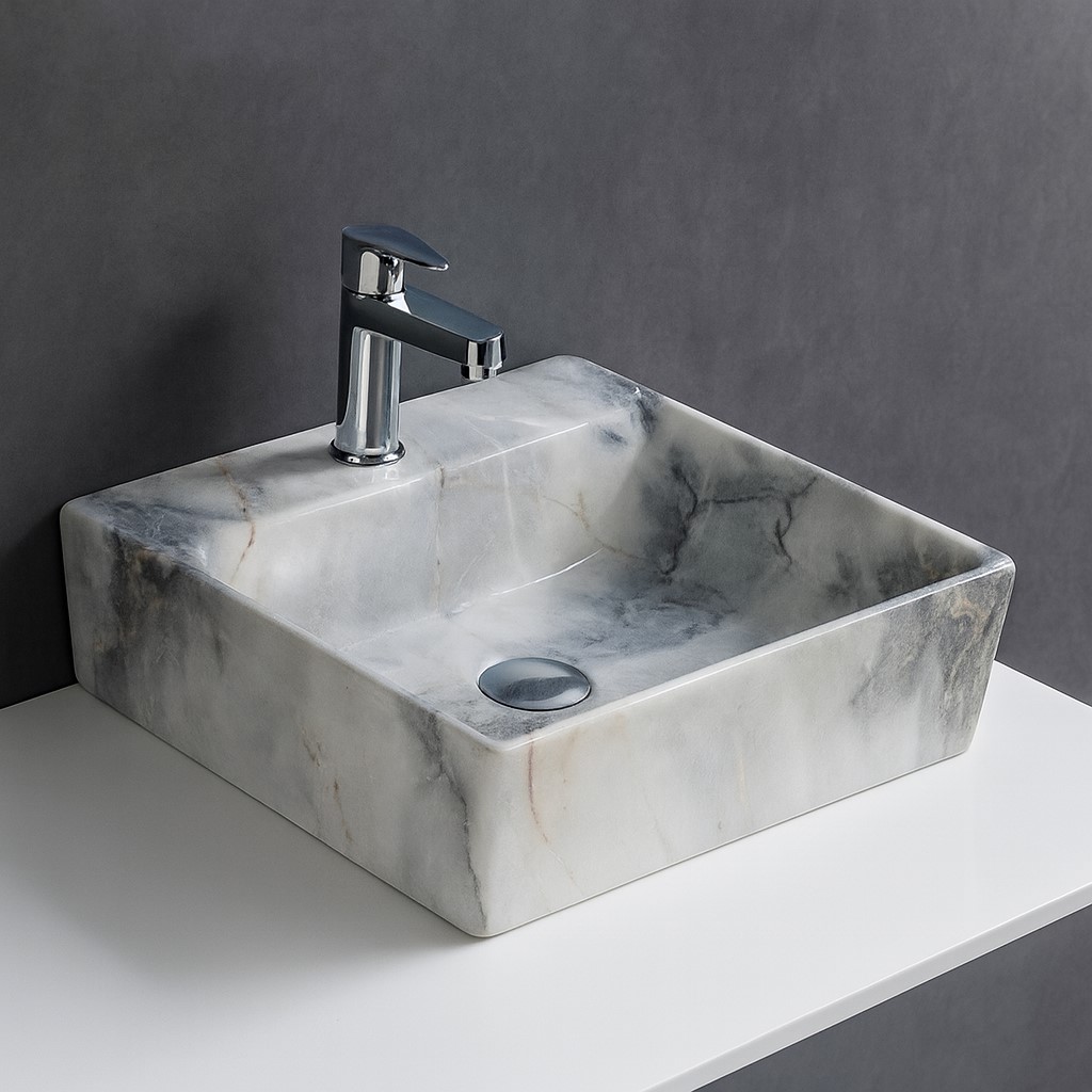 MS-806 XYLOAN WALL MOUNTED BASIN GLOSSY (13"X12")