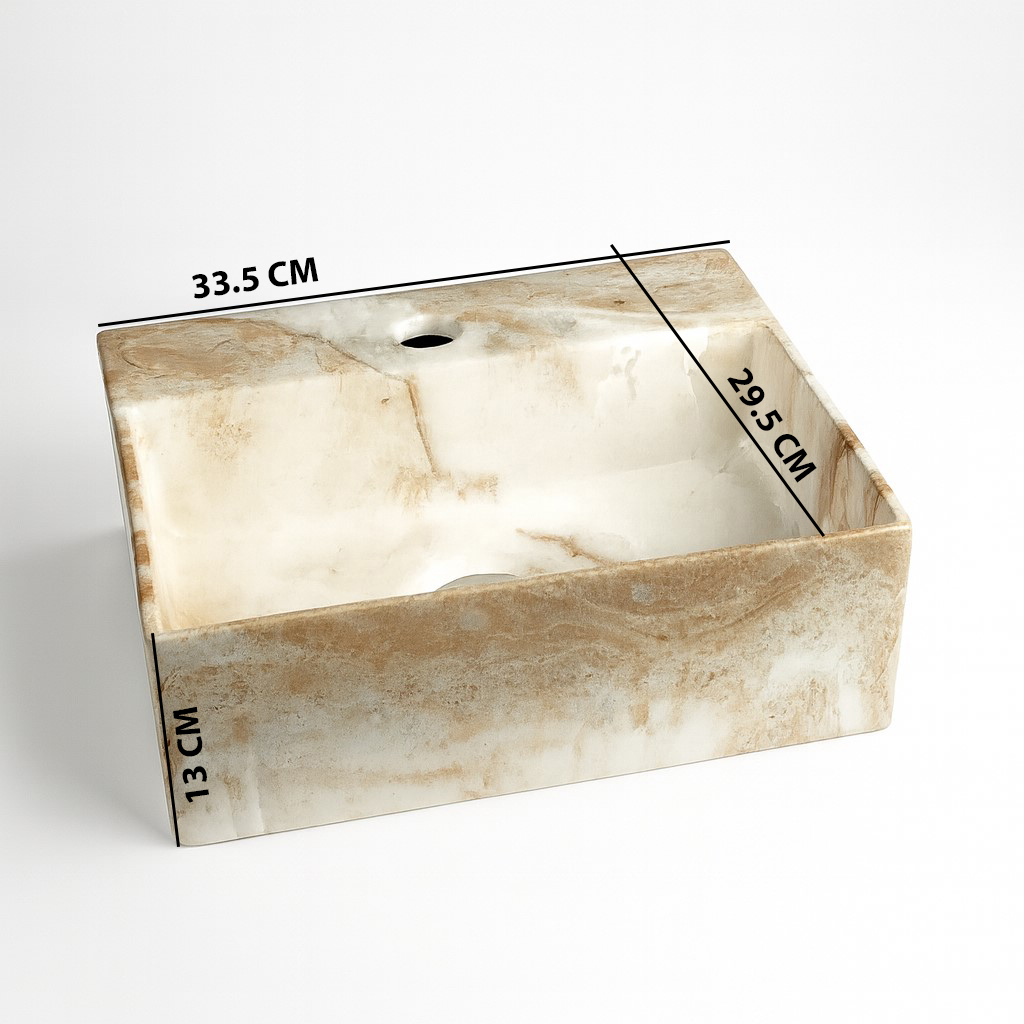 MS-807 XYLOAN WALL MOUNTED BASIN GLOSSY (13"X12") - Image 3