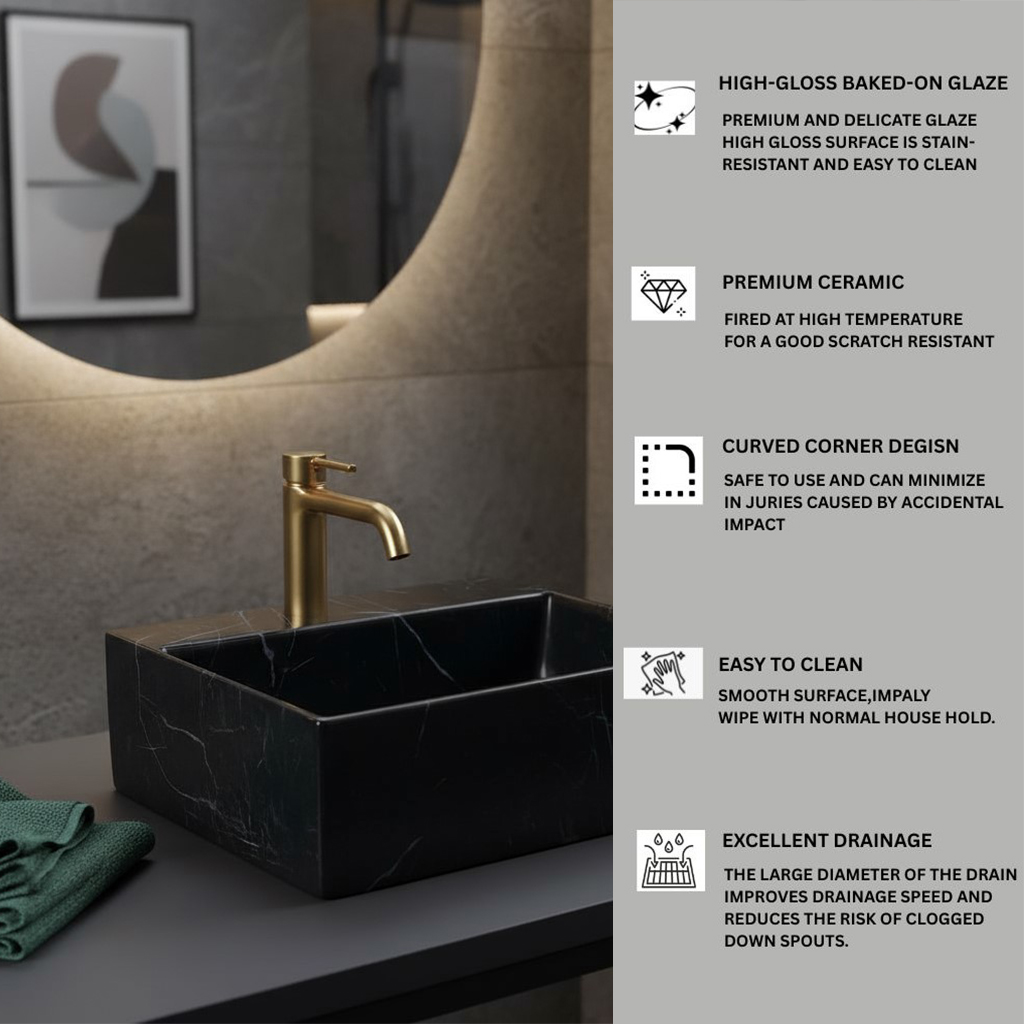 MS-808 XYLOAN WALL MOUNTED BASIN GLOSSY (13"X12") - Image 4
