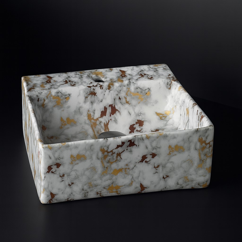 MS-809 XYLOAN WALL MOUNTED BASIN GLOSSY (13"X12")