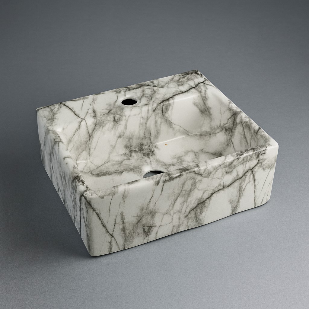 MS-810 XYLOAN WALL MOUNTED BASIN GLOSSY (13"X12")