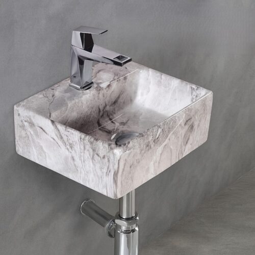 MS-814 XYLOAN WALL MOUNTED BASIN GLOSSY (13"X12")