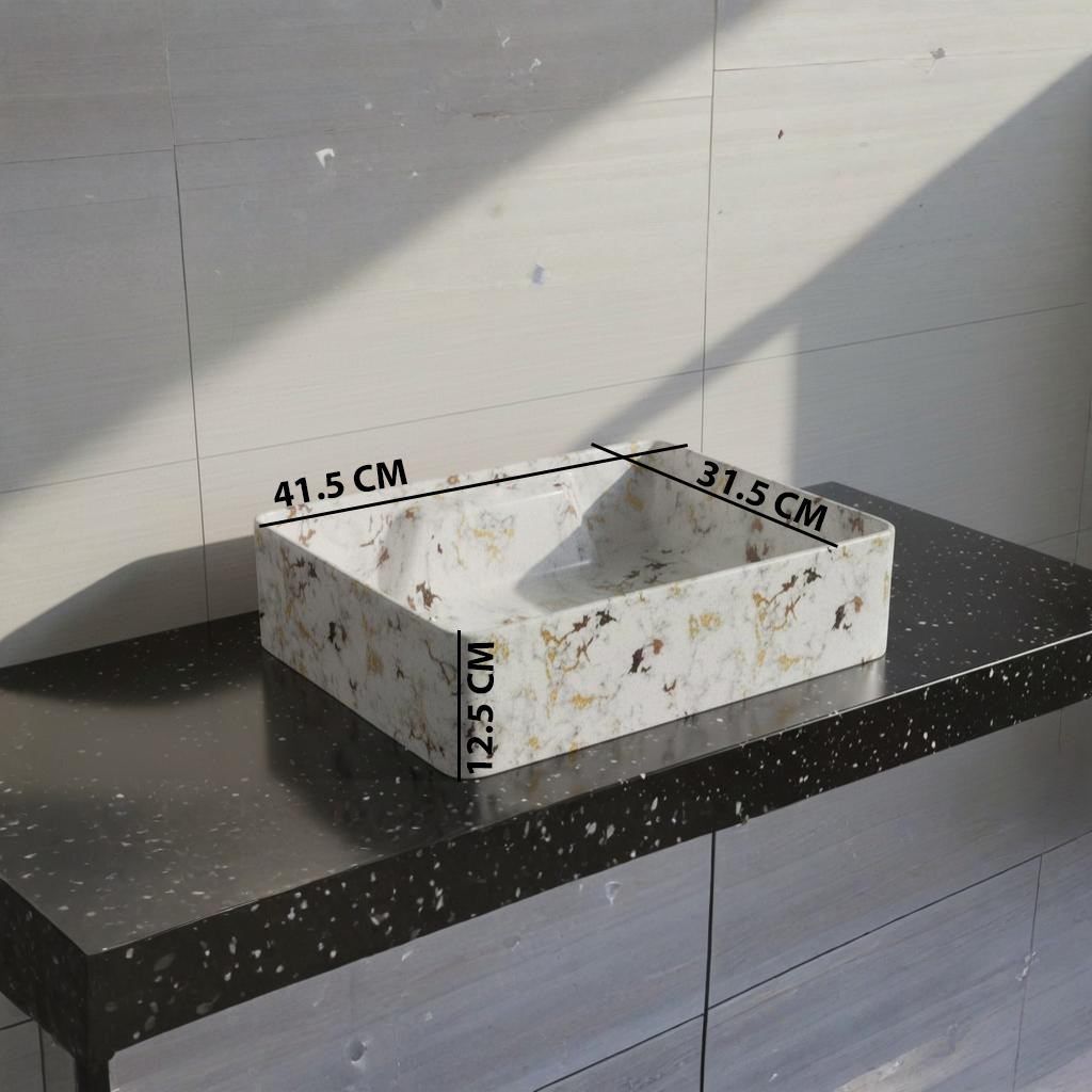 MS-901 XYLOAN WALL MOUNTED BASIN GLOSSY (19"X14") - Image 3