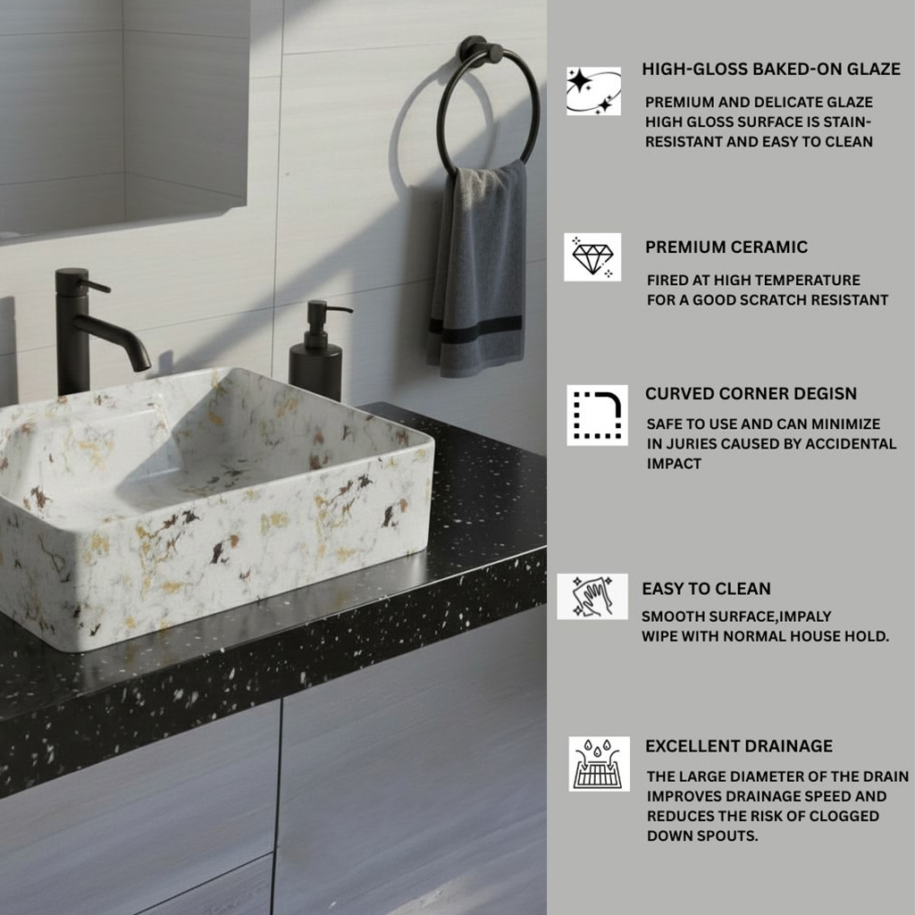 MS-901 XYLOAN WALL MOUNTED BASIN GLOSSY (19"X14") - Image 4