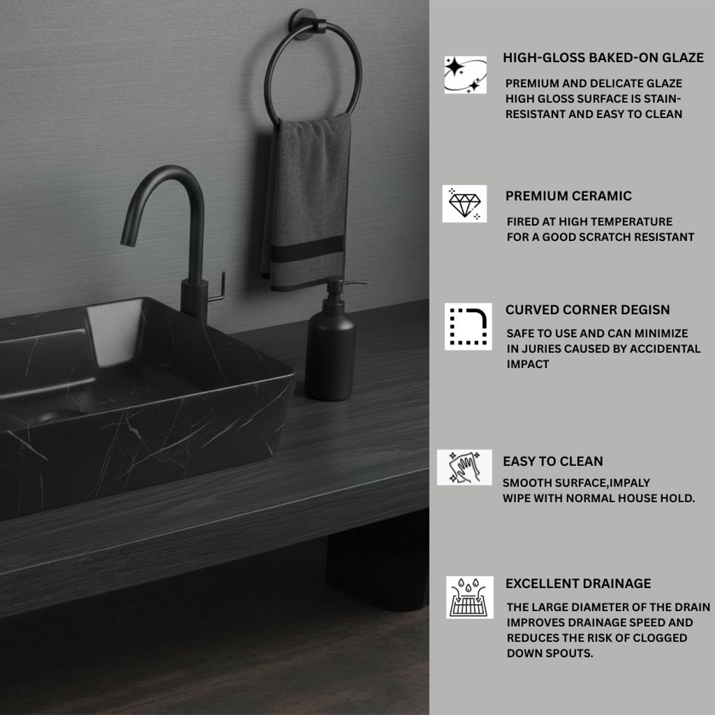 MS-902 XYLOAN WALL MOUNTED BASIN MATT (16"X12") - Image 5
