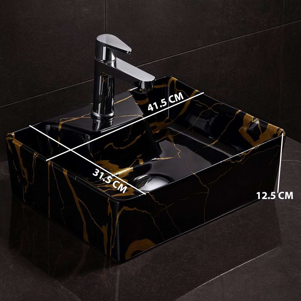 MS-907 XYLOAN WALL MOUNTED BASIN GLOSSY (16"X12") - Image 3