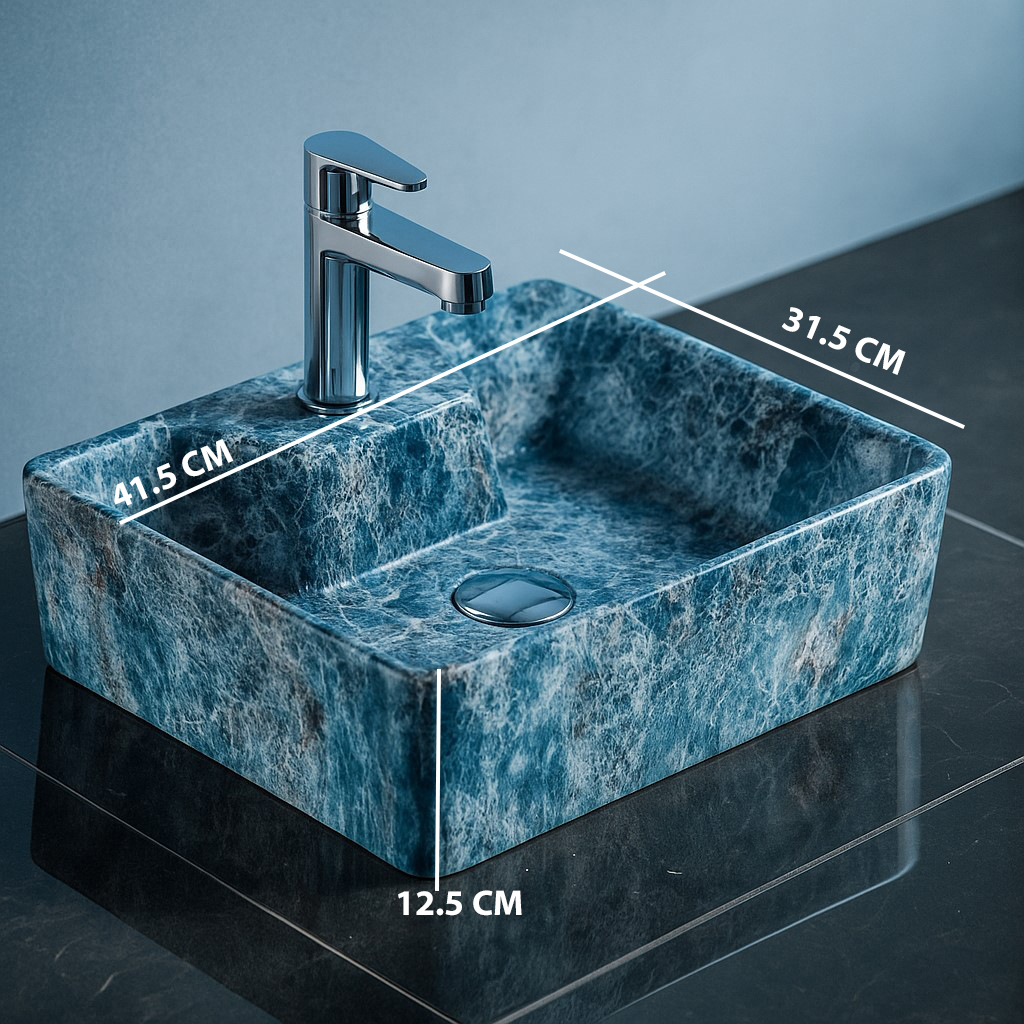 MS-912 XYLOAN WALL MOUNTED BASIN GLOSSY (16"X12") - Image 3