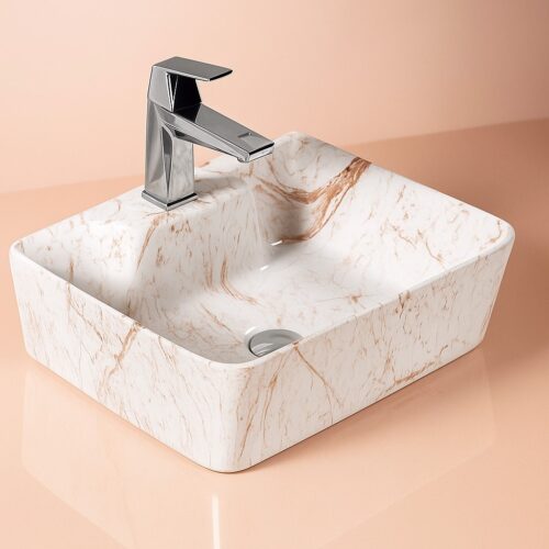 MS-913 XYLOAN WALL MOUNTED BASIN GLOSSY (16"X12")
