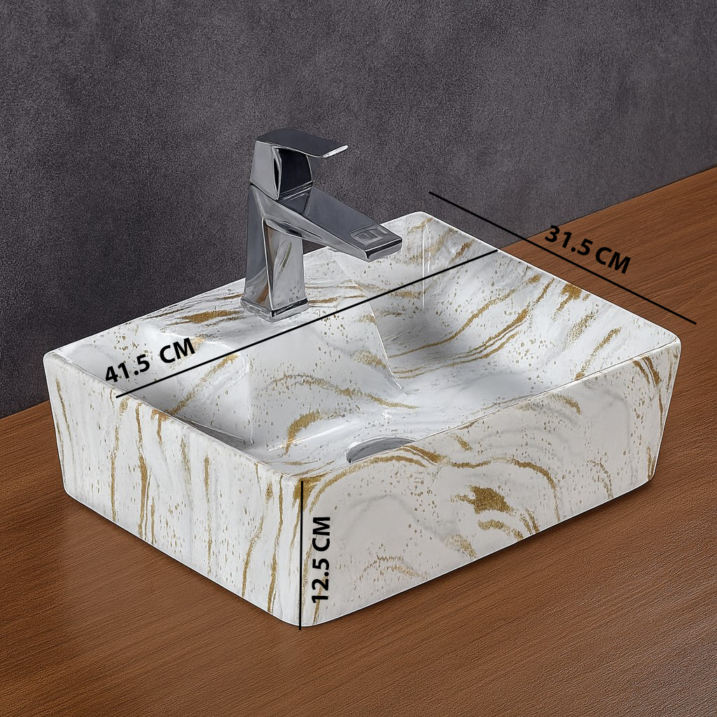 MS-917 XYLOAN WALLMOUNTED BASIN MATT (16"X12") - Image 3