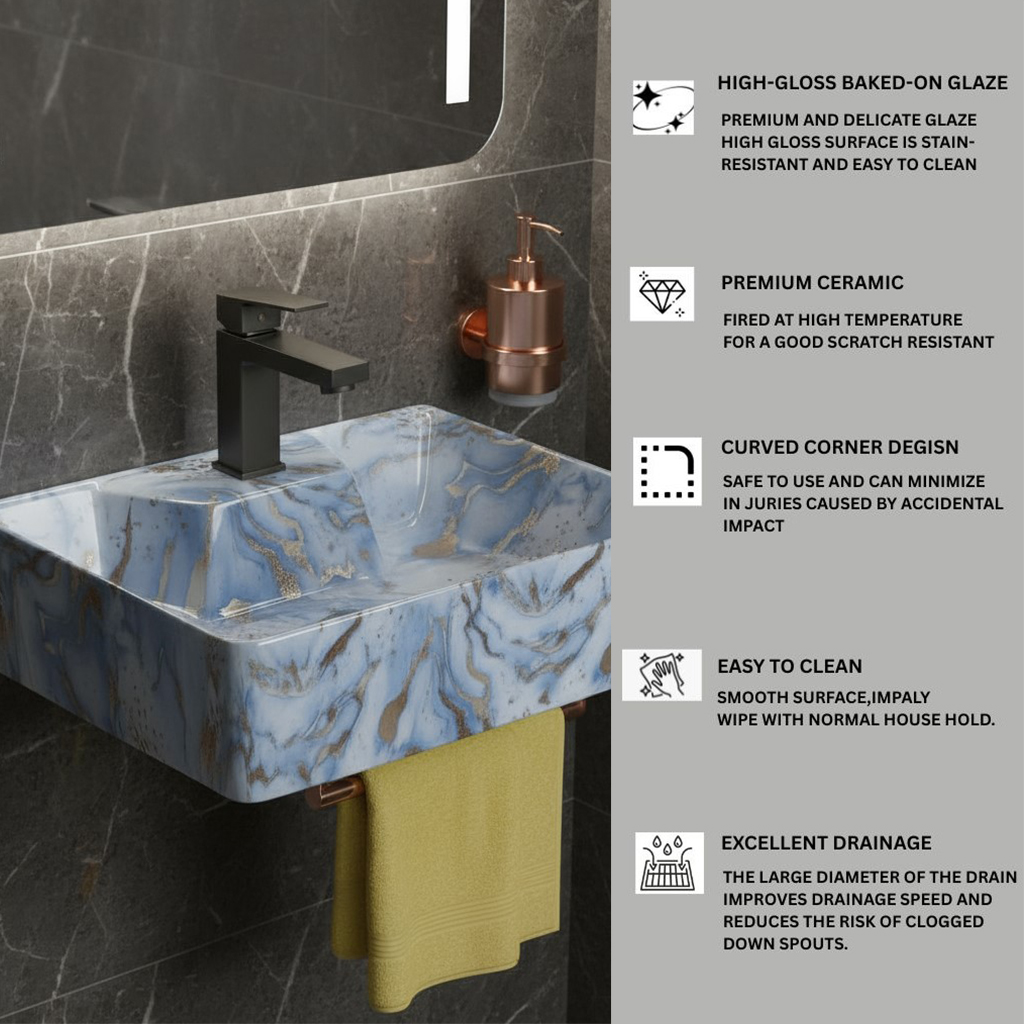 MS-920 XYLOAN WALL MOUNTED BASIN GLOSSY (16"X12) - Image 4