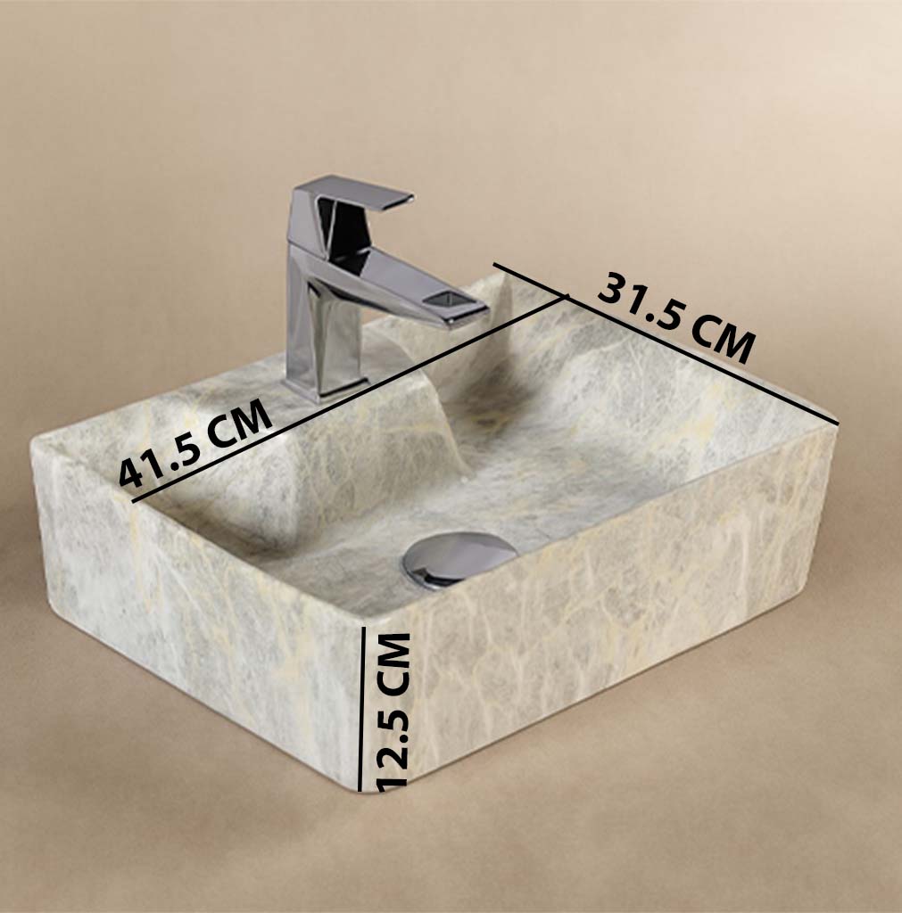 MS-922 XYLOAN WALL MOUNTED BASIN GLOSSY (16"X12") - Image 3