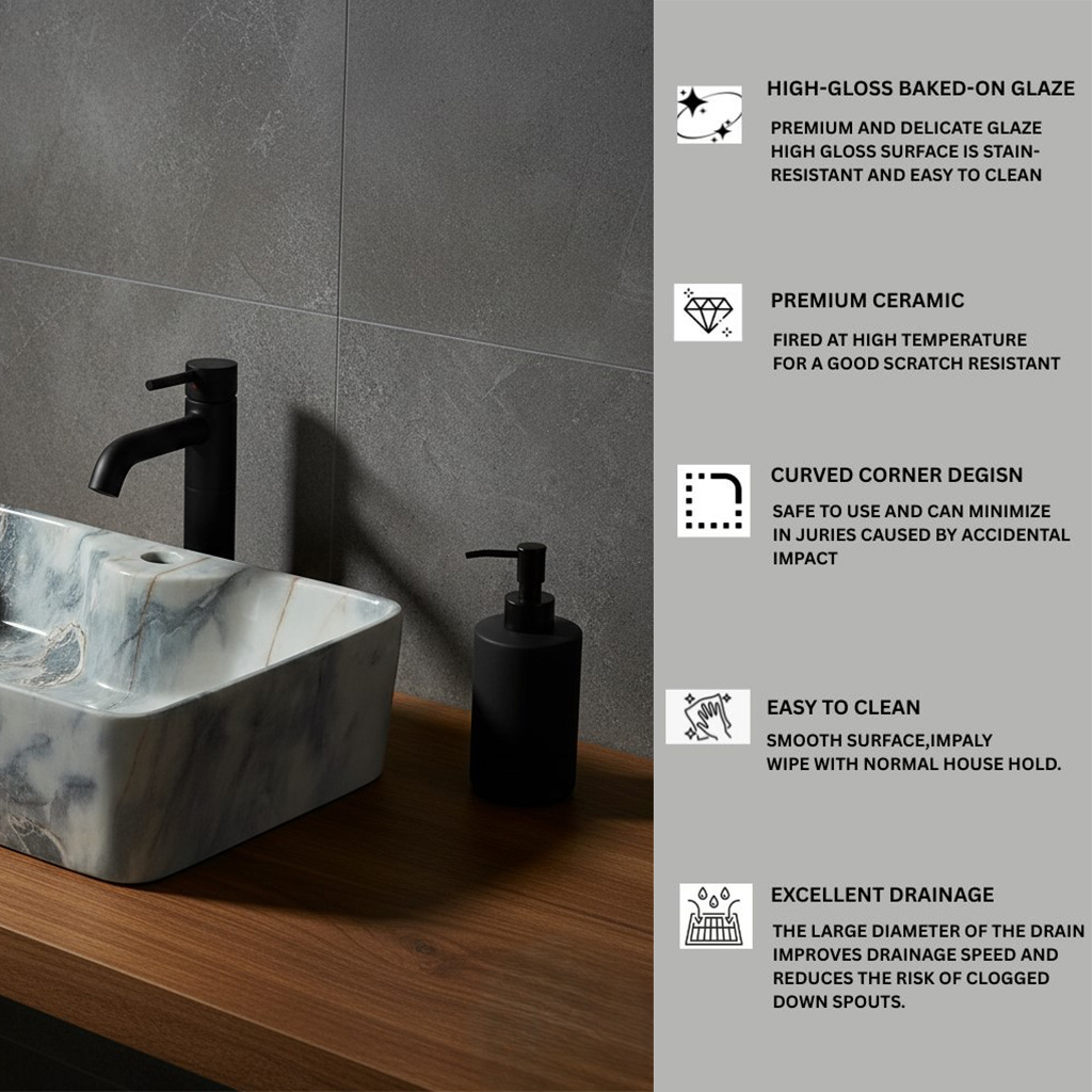 MS-1006 XYLOAN TABLE TOP BASIN GLOSSY (19"X14") - Image 4