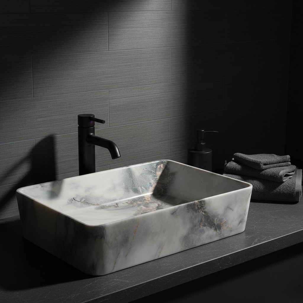 MS-1109 XYLOAN TABLE TOP BASIN GLOSSY (19"X14") - Image 2