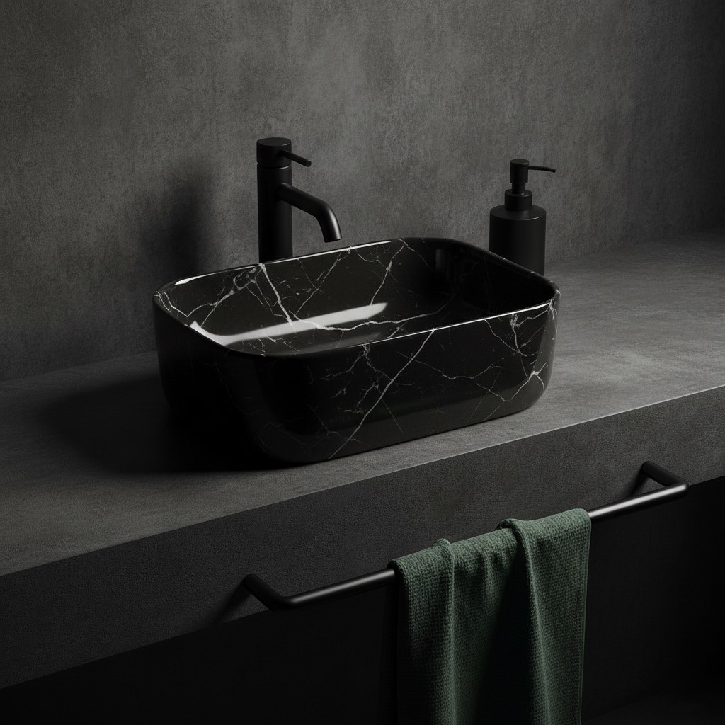 MS-306 XYLOAN TABLE TOP BASIN GLOSSY (16"X12") - Image 2
