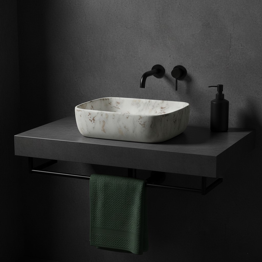 MS-309 XYLOAN TABLE TOP BASIN GLOSSY (16"X12") - Image 2