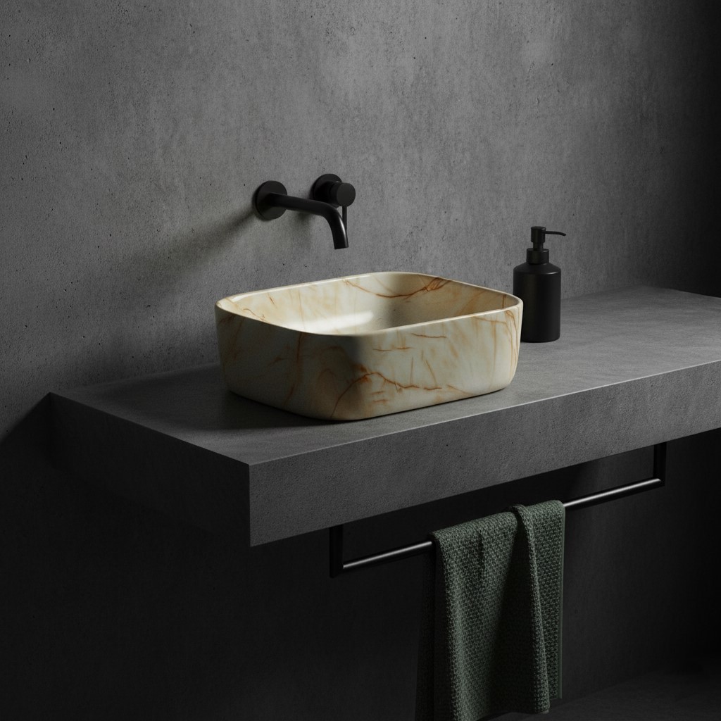 MS-310 XYLOAN TABLE TOP BASIN GLOSSY (16"X12") - Image 2