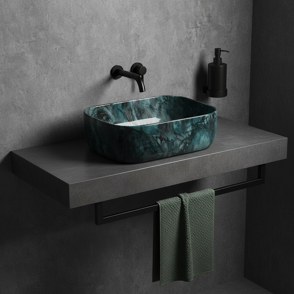 MS-404 XYLOAN TABLE TOP BASIN GLOSSY (18"X13") - Image 2