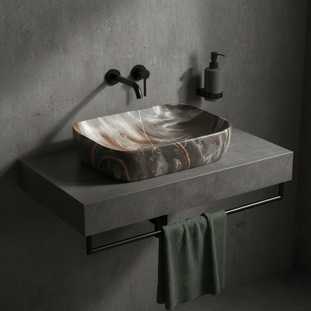 MS-405 XYLOAN TABLE TOP BASIN GLOSSY (18"X13") - Image 2