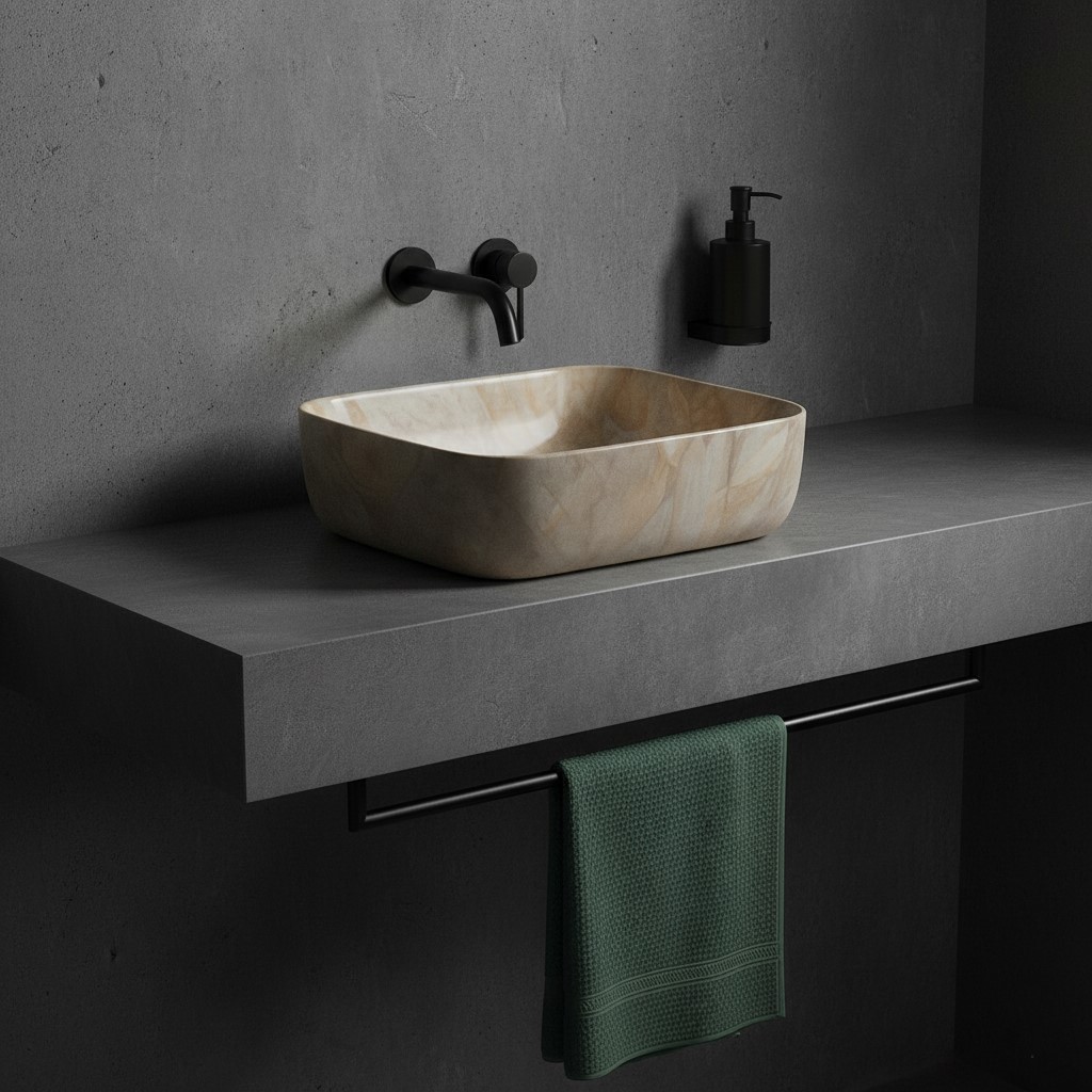 MS-406 XYLOAN TABLE TOP BASIN GLOSSY (18"X13") - Image 2