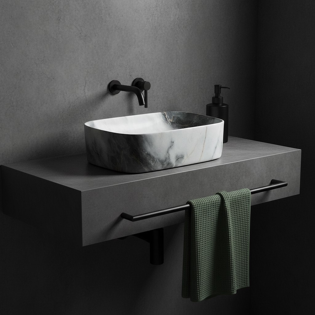 MS-411 XYLOAN TABLE TOP BASIN GLOSSY (18"X13") - Image 2