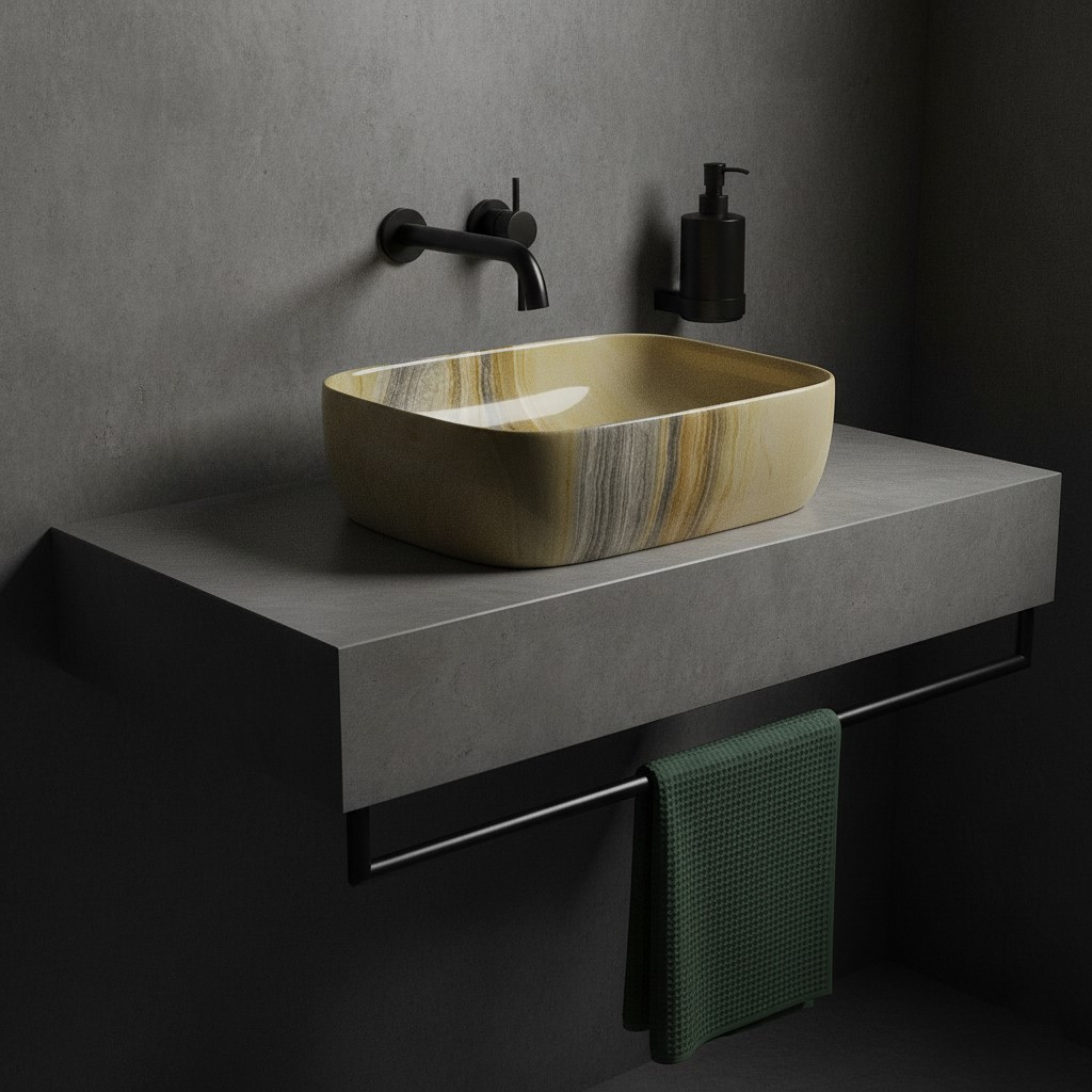 MS-414 XYLOAN TABLE TOP BASIN GLOSSY (18"X13") - Image 2