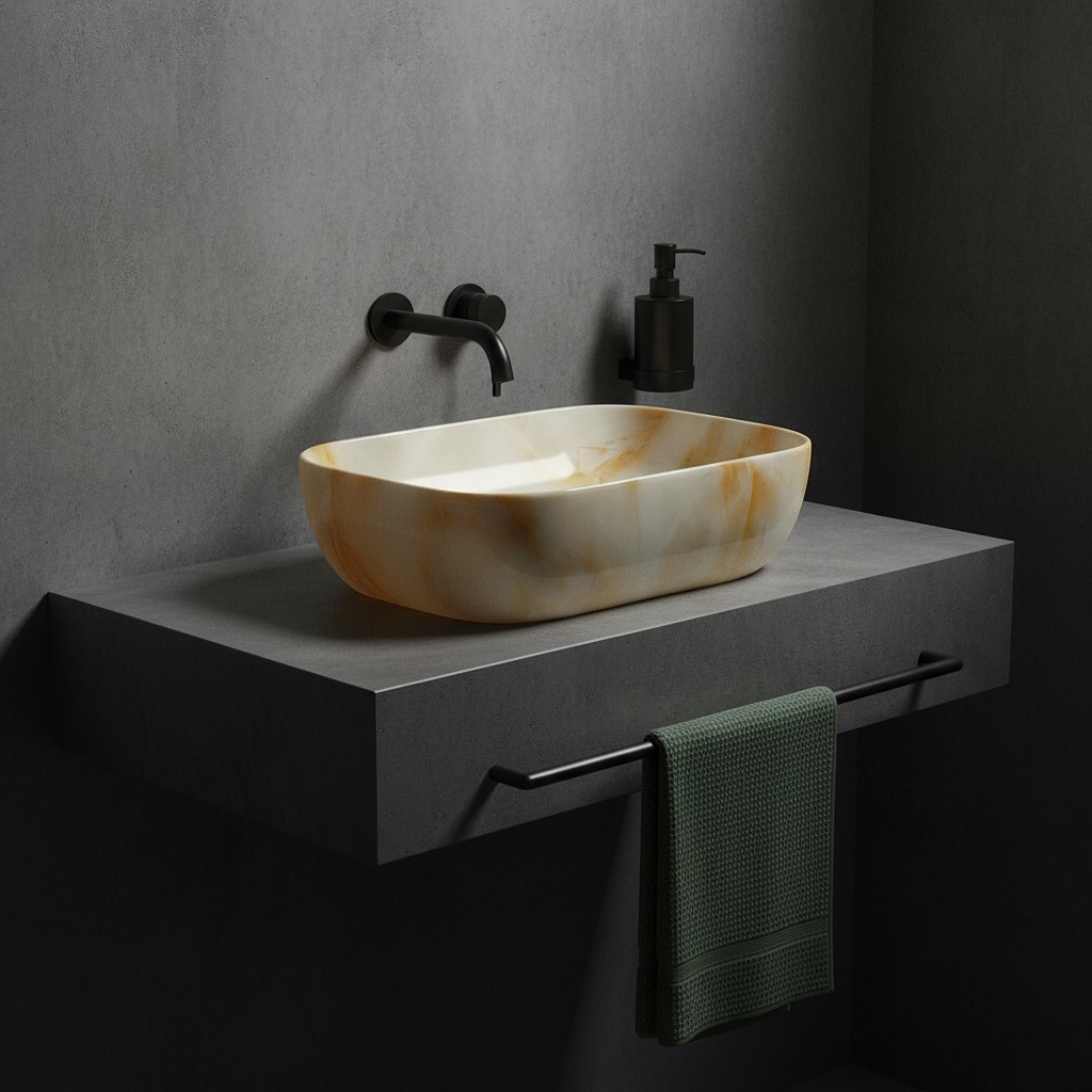 MS-417 XYLOAN TABLE TOP BASIN GLOSSY (18"X13") - Image 2
