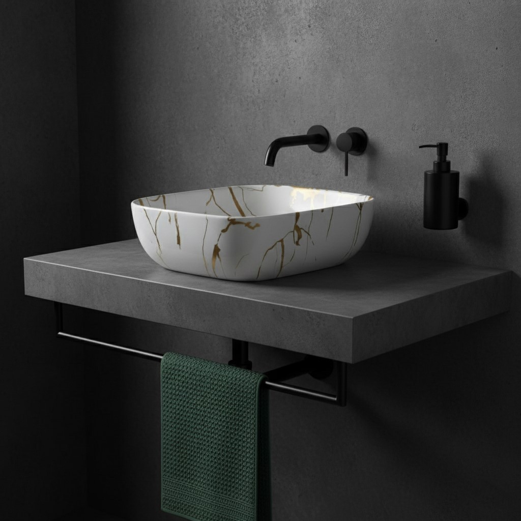 MS-422 XYLOAN TABLE TOP BASIN GLOSSY (18"X13") - Image 2