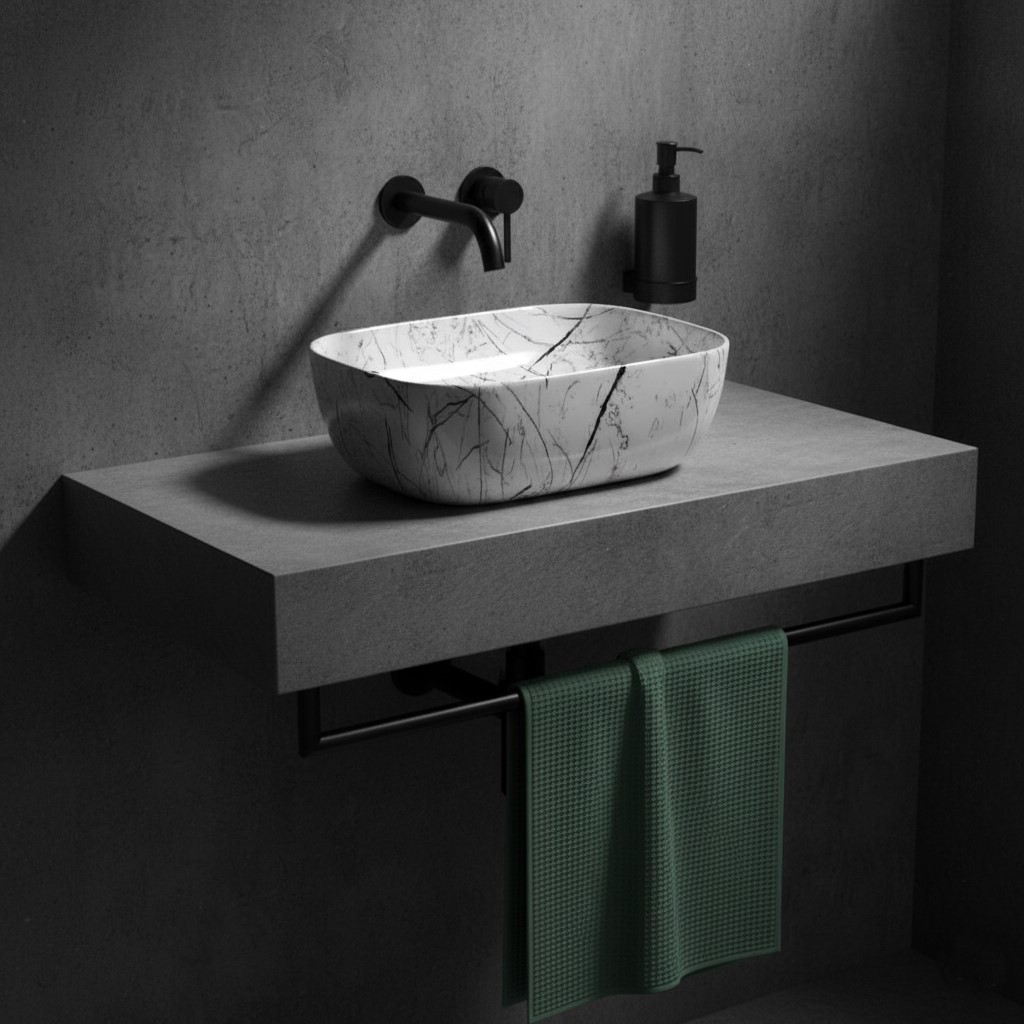MS-425 XYLOAN TABLE TOP BASIN GLOSSY (18"X13") - Image 2