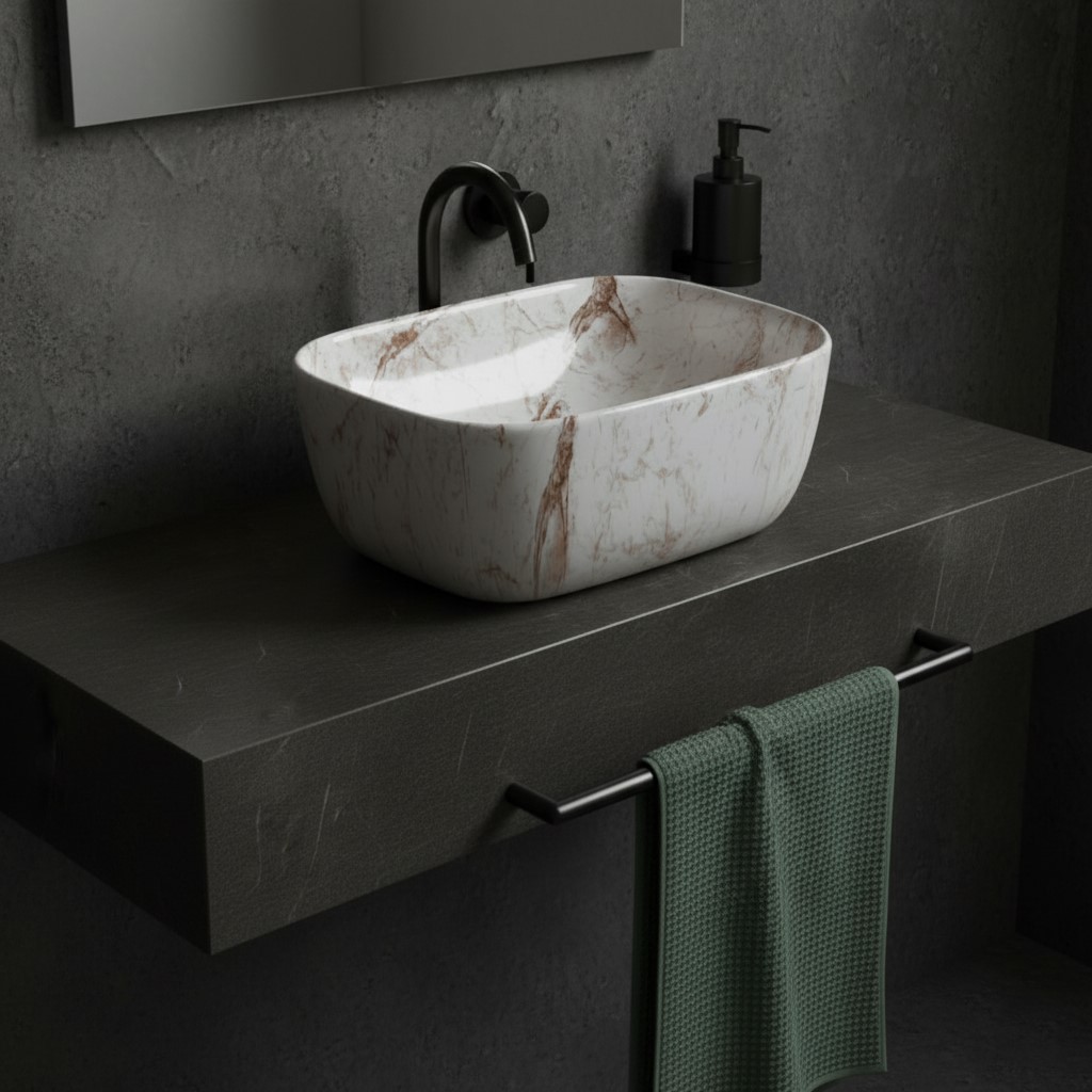 MS-426 XYLOAN TABLE TOP BASIN GLOSSY (18"X13") - Image 2