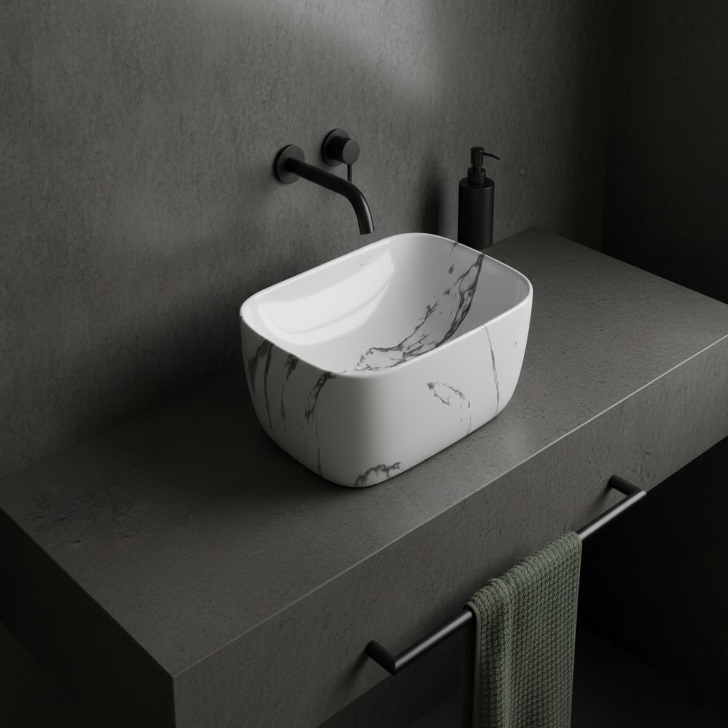 MS-427 XYLOAN TABLE TOP BASIN GLOSSY (18"X13") - Image 2