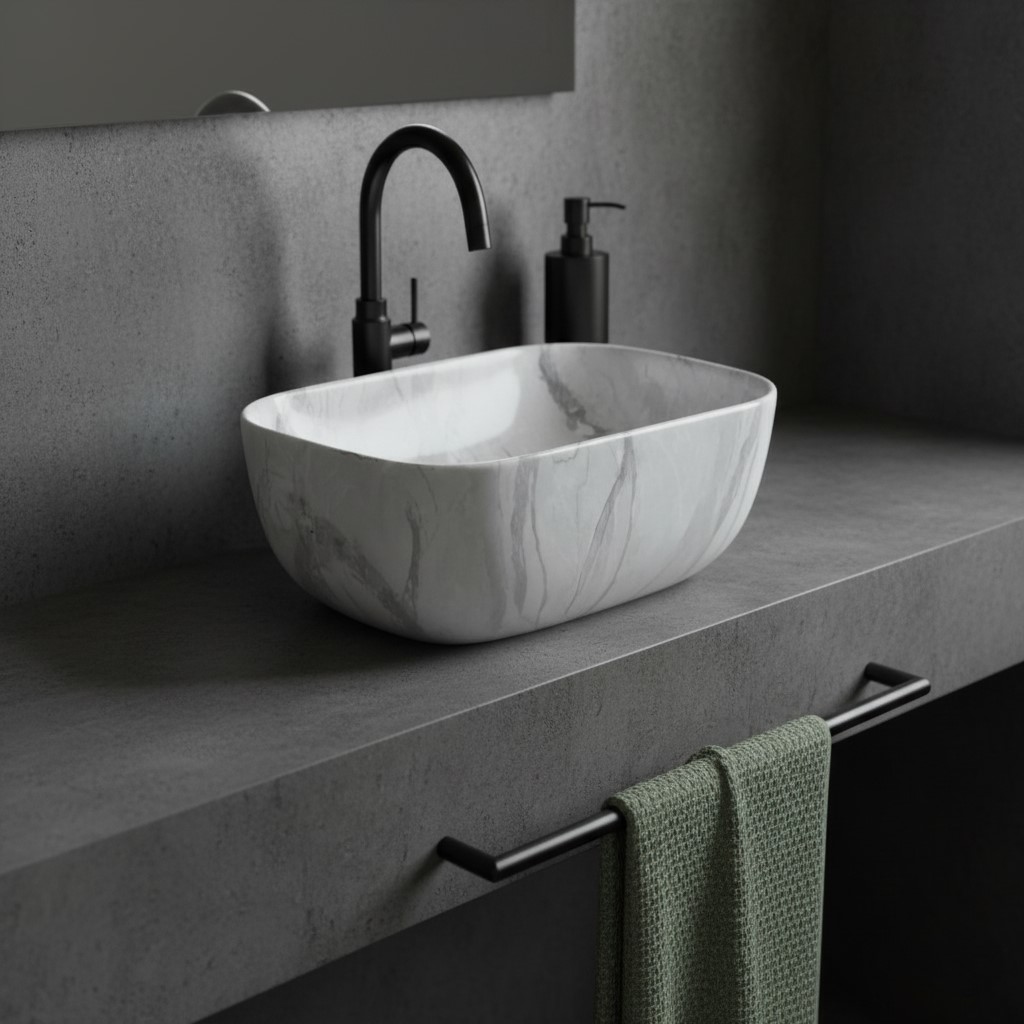MS-428 XYLOAN TABLE TOP BASIN GLOSSY (18"X13") - Image 2
