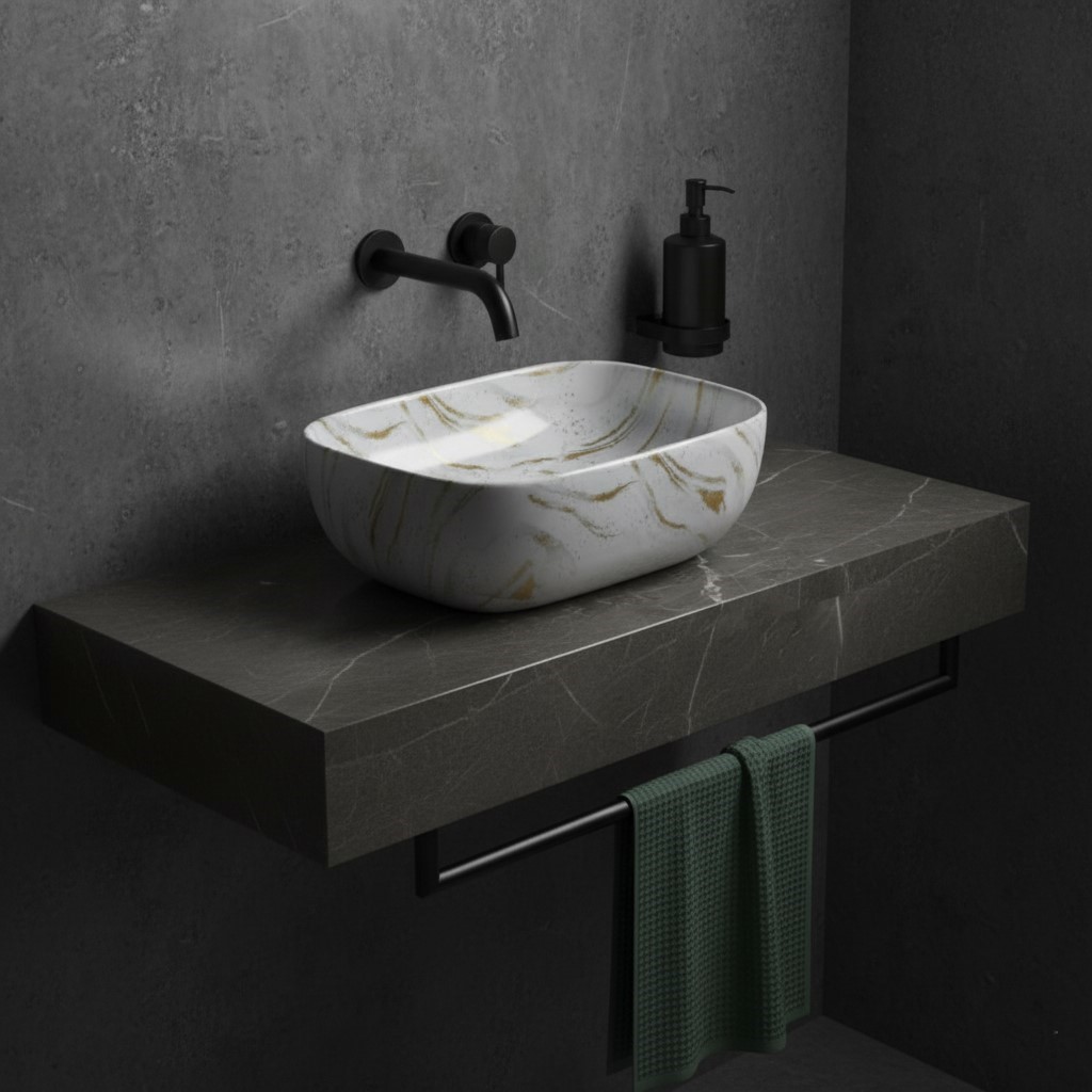 MS-431 XYLOAN TABLE TOP BASIN GLOSSY (18"X13") - Image 2