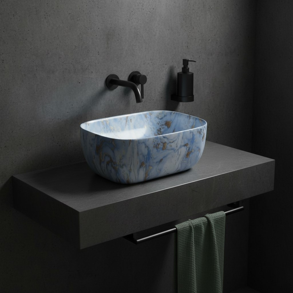 MS-433 XYLOAN TABLE TOP BASIN GLOSSY (18"X13") - Image 2