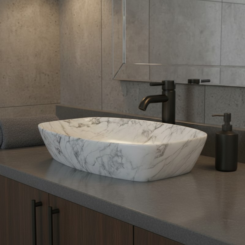 MS-601 XYLOAN TABLE TOP BASIN GLOSSY (24"X15") - Image 2