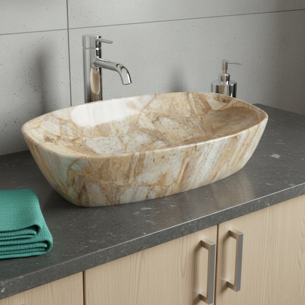 MS-604 XYLOAN TABLE TOP BASIN GLOSSY (24"X15") - Image 2