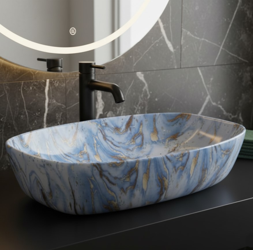 MS-612 XYLOAN TABLE TOP BASIN GLOSSY (24"X15") - Image 2