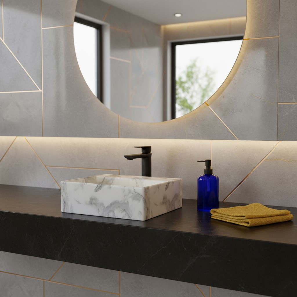 MS-803 XYLOAN WALL MOUNTED BASIN MATT (13"X12") - Image 2