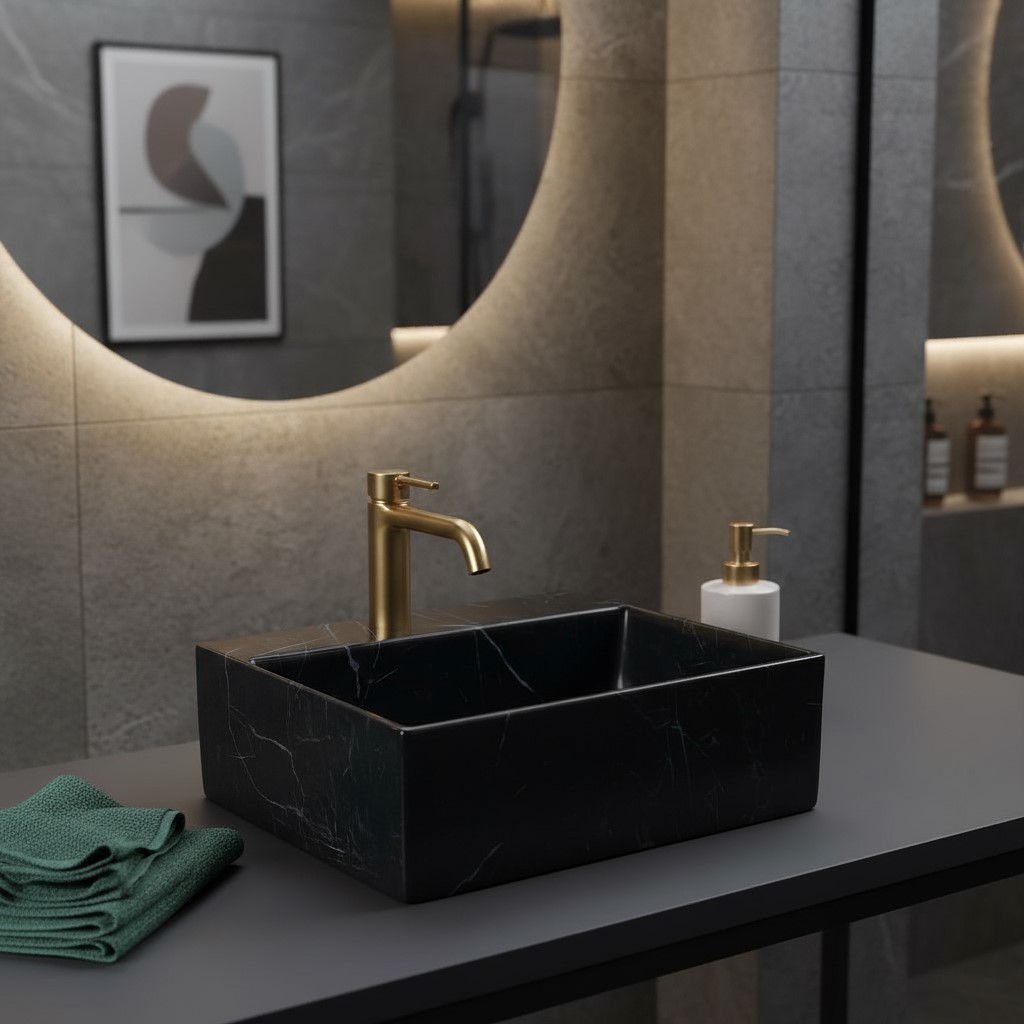 MS-808 XYLOAN WALL MOUNTED BASIN GLOSSY (13"X12") - Image 2